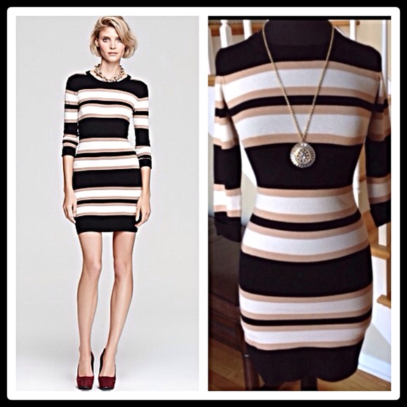 FRENCH CONNECTION BAMBI STRIPED KNIT DRESS - Picture 7 of 8